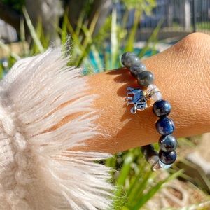 Labradorite Kyanite Elephant Bracelet